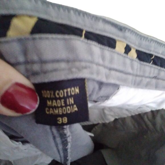 IZOD men's 38 waist gray 100% cotton shorts - Picture 5 of 14